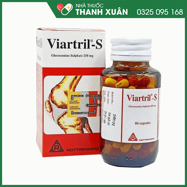 Viartril-S giảm triệu chứng thoái hóa khớp